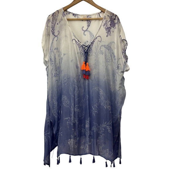 Surf Gypsy Swimsuit Cover Up Dress with Tassels Size S - Picture 1 of 7